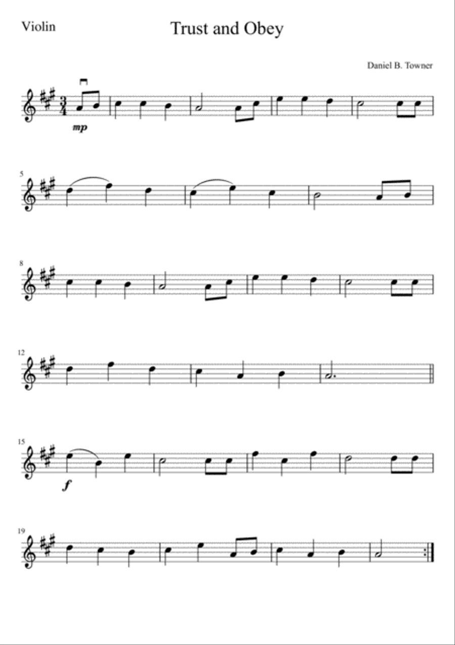 Trust and Obey String Trio scores gallery preview page 3