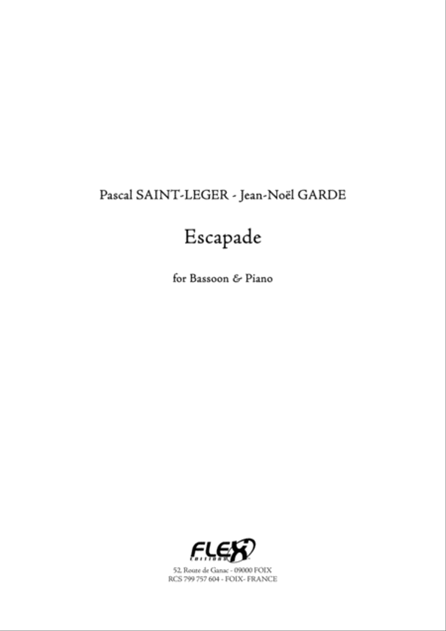 Escapade Bassoon scores gallery preview page 1