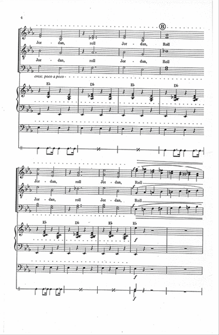 Roll Jordan, Roll 4-Part scores gallery preview page 3