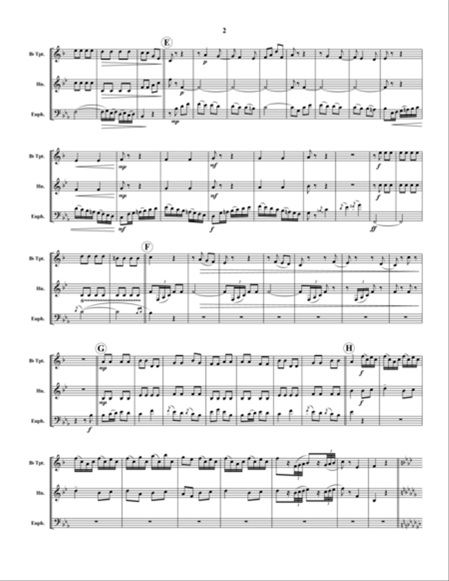 Rondo Allegro Rondo Allegro Brass Trio scores gallery preview page 2