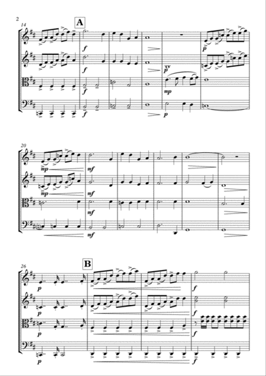 Uefa Champions League Team String Quartet scores gallery preview page 3