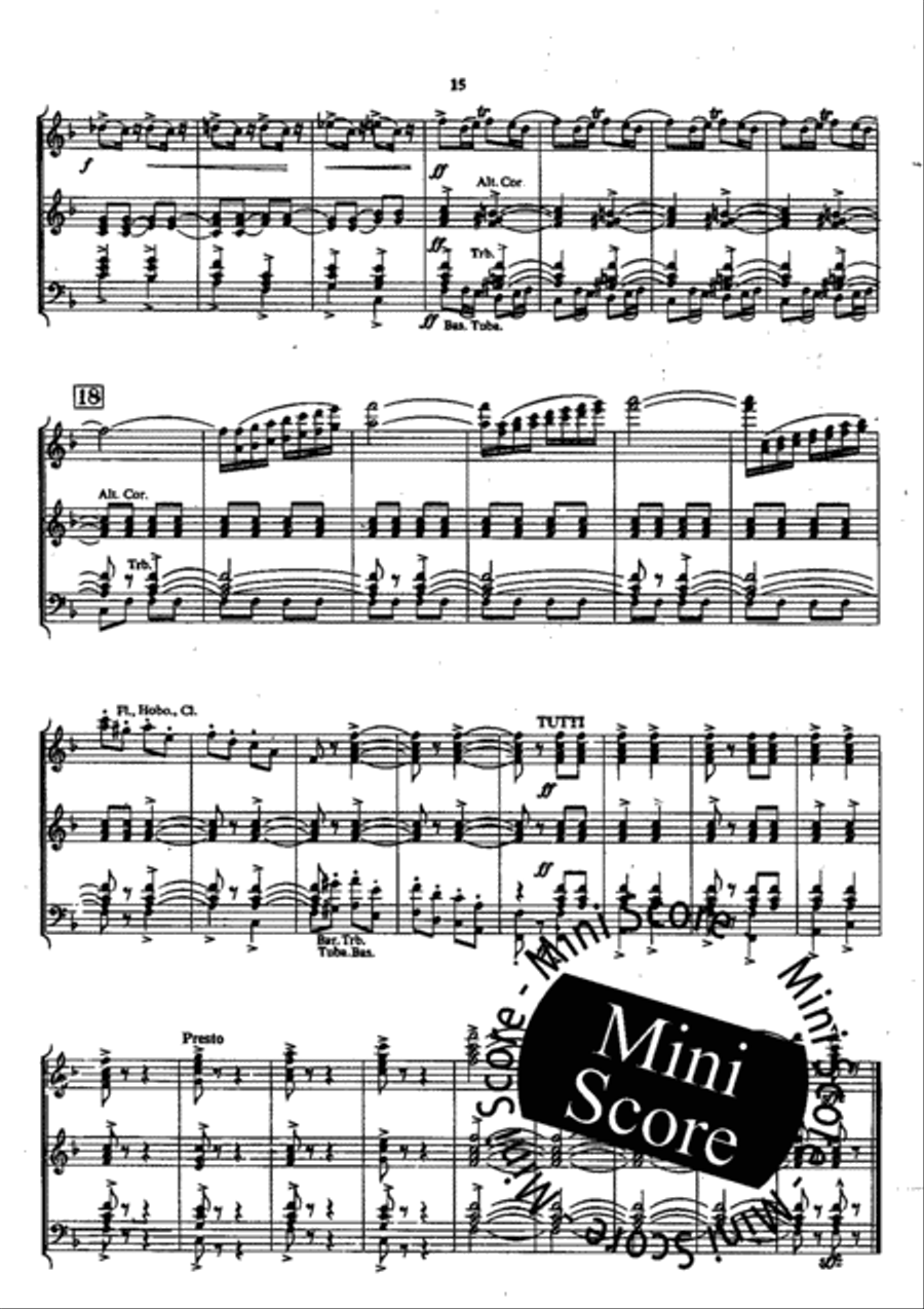 Pique Dame Concert Band scores gallery preview page 19