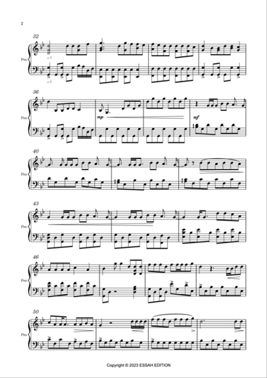 Komet Piano Solo scores gallery preview page 2