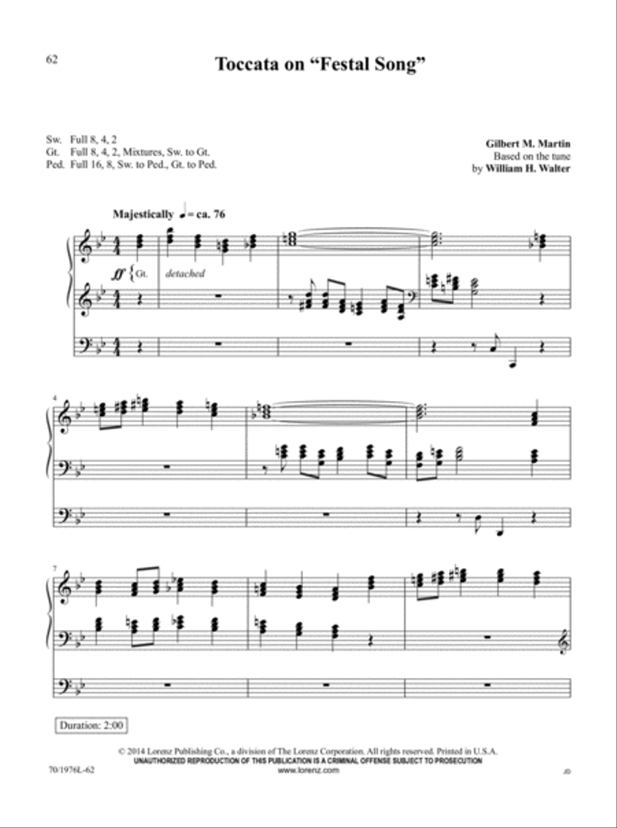 The Organist's Library, Vol. 60 Organ Solo scores gallery preview page 22