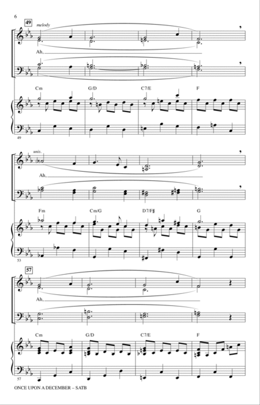 Once Upon A December (from Anastasia) (arr. Audrey Snyder) 4-Part scores gallery preview page 5