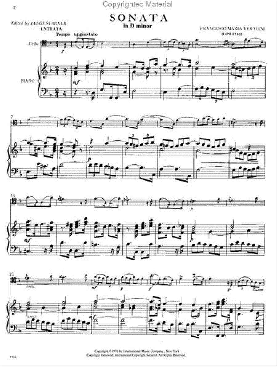 Sonata In D Minor Piano Accompaniment scores gallery preview page 2