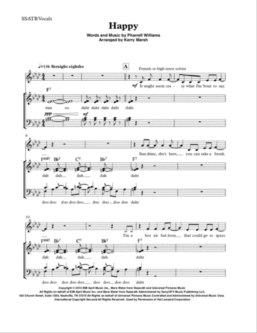 Happy Divisi scores gallery preview page 1