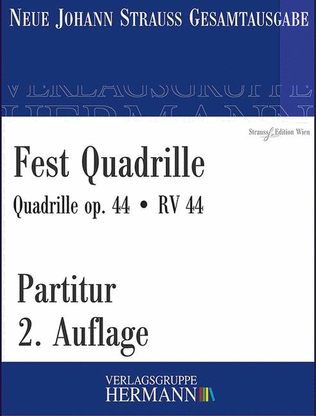 Book cover for Fest Quadrille op. 44 RV 44