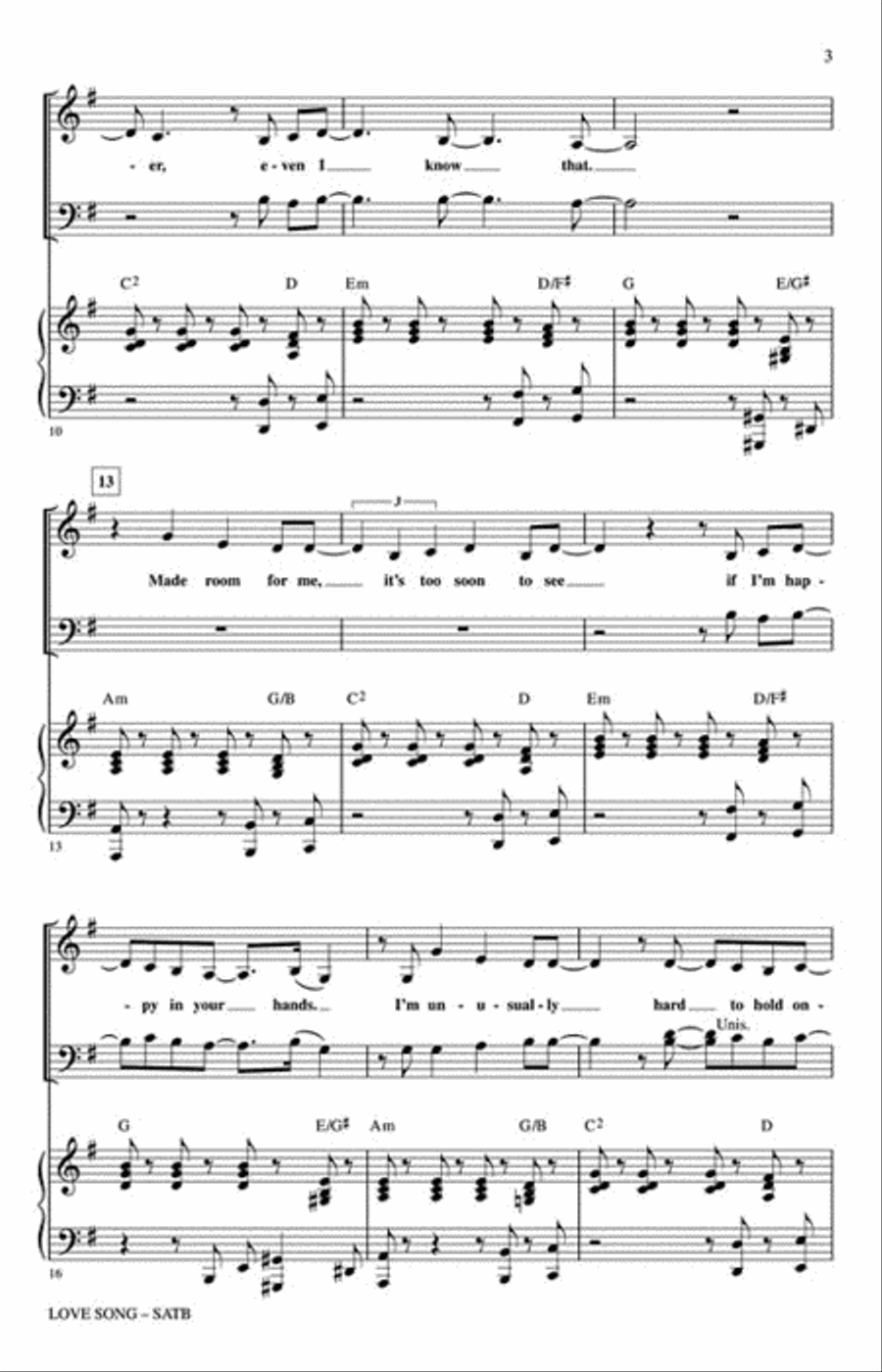 Love Song Choir scores gallery preview page 3