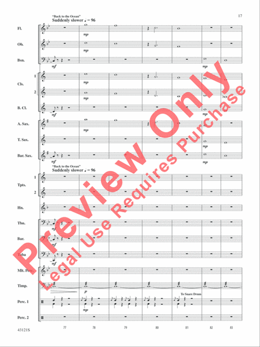 Godzilla, Selections from Concert Band scores gallery preview page 18