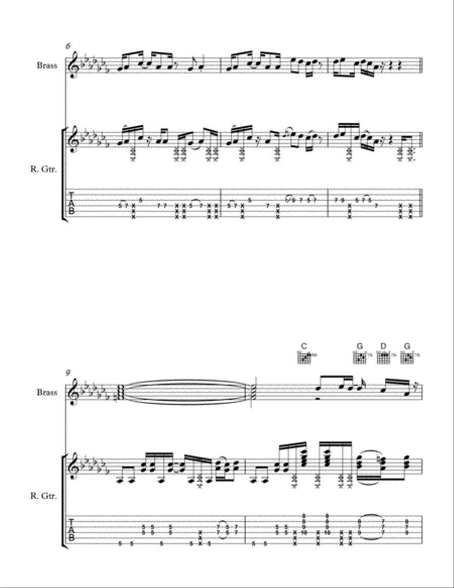 Keep On Keepin' On Electric Guitar scores gallery preview page 2