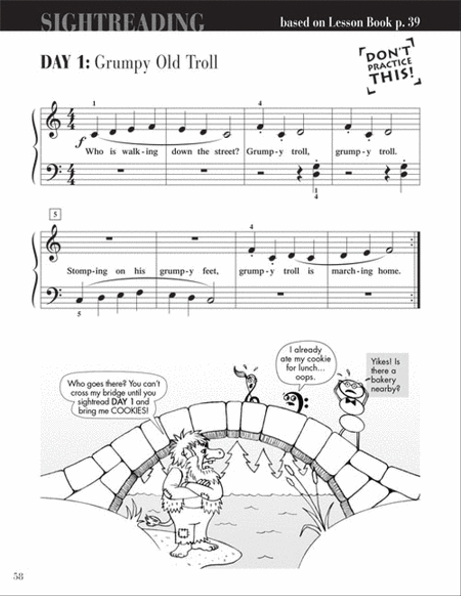 Sightreading Book Piano Method scores gallery preview page 6
