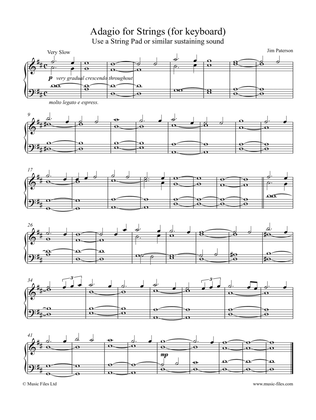 Adagio for Strings (for keyboard)