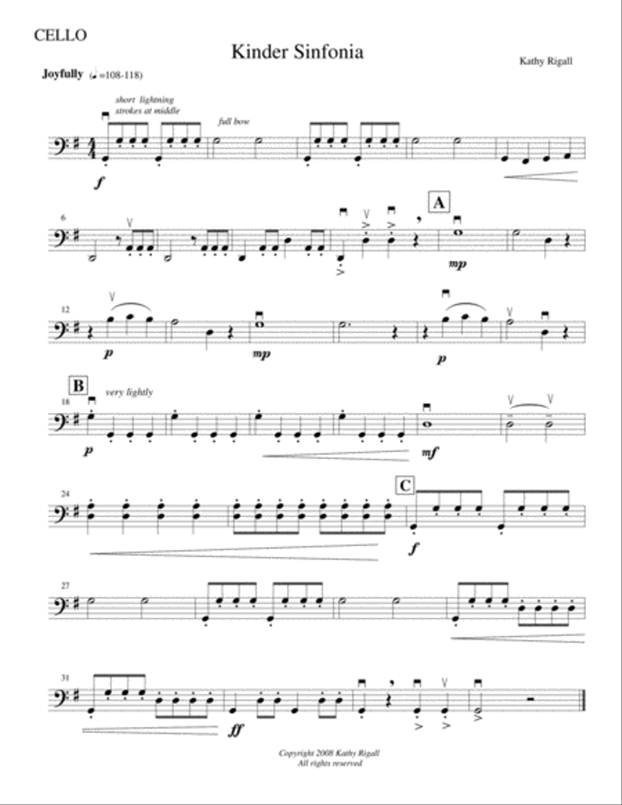 Kinder Sinfonia for String Orchestra String Orchestra scores gallery preview page 6