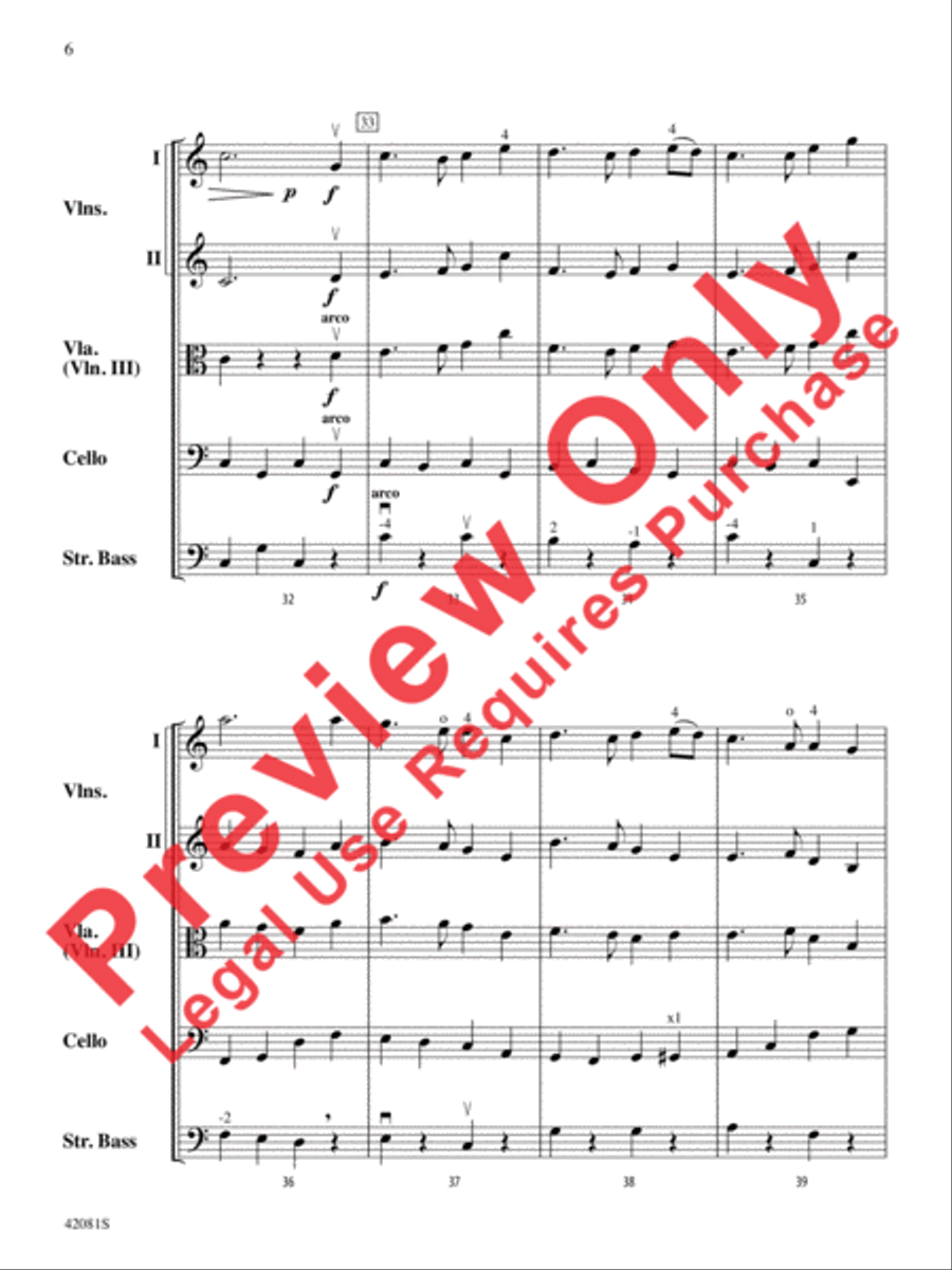 Auld Lang Syne Auld Lang Syne String Orchestra scores gallery preview page 7