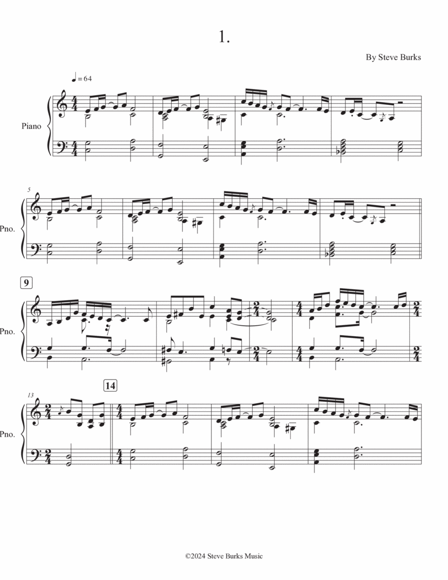 1. (for solo piano)