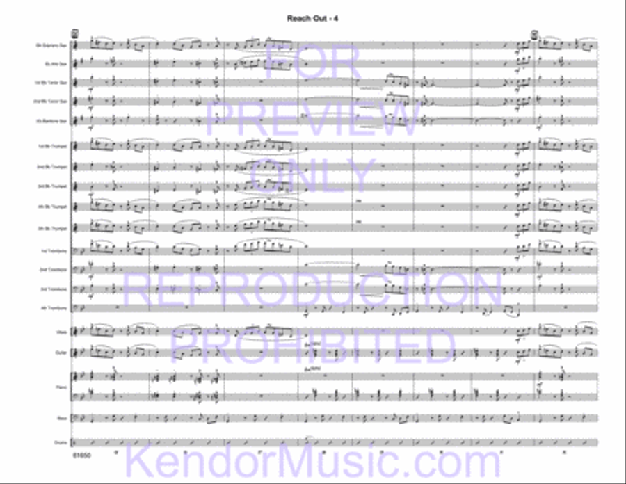 Reach Out Reach Out Jazz Ensemble scores gallery preview page 6