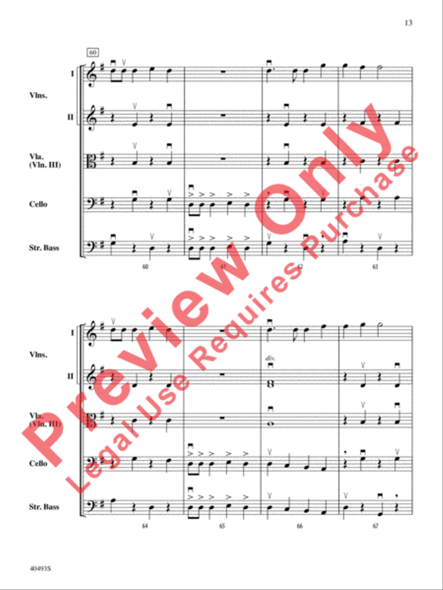 Christmas Toys on Parade String Orchestra scores gallery preview page 14