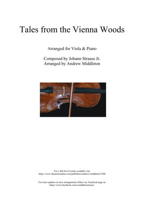 Tales from the Vienna Wood arrange for Viola and Piano