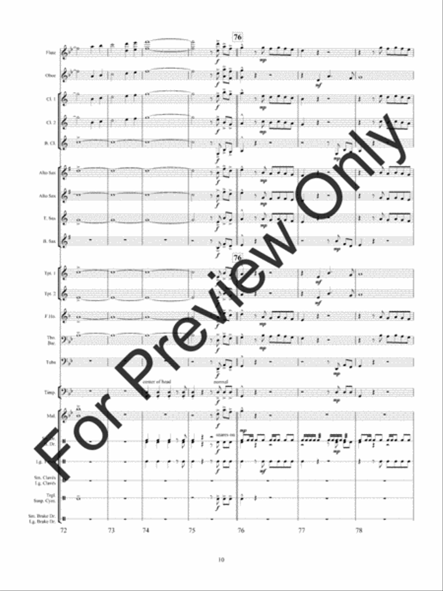 Haunted Mine Concert Band scores gallery preview page 13