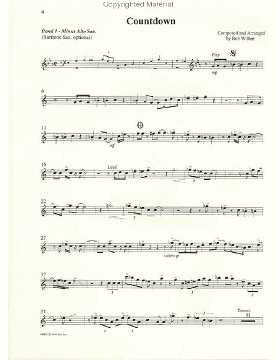 For Saxes Only: Alto, Tenor, Baritone Sax, Trumpet or Clarinet Clarinet scores gallery preview page 2