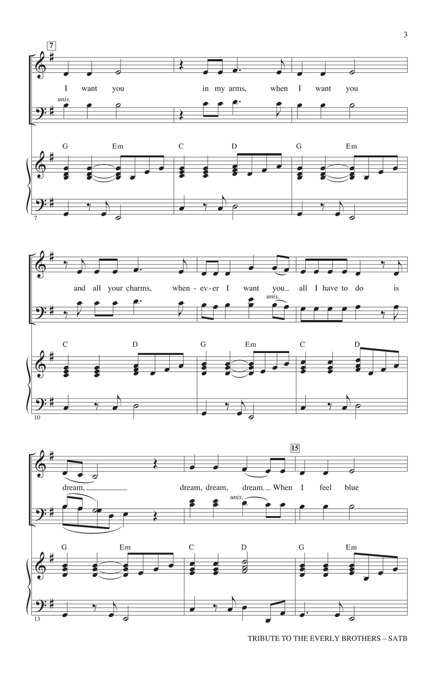 Tribute To The Everly Brothers (arr. Alan Billingsley) 4-Part scores gallery preview page 2
