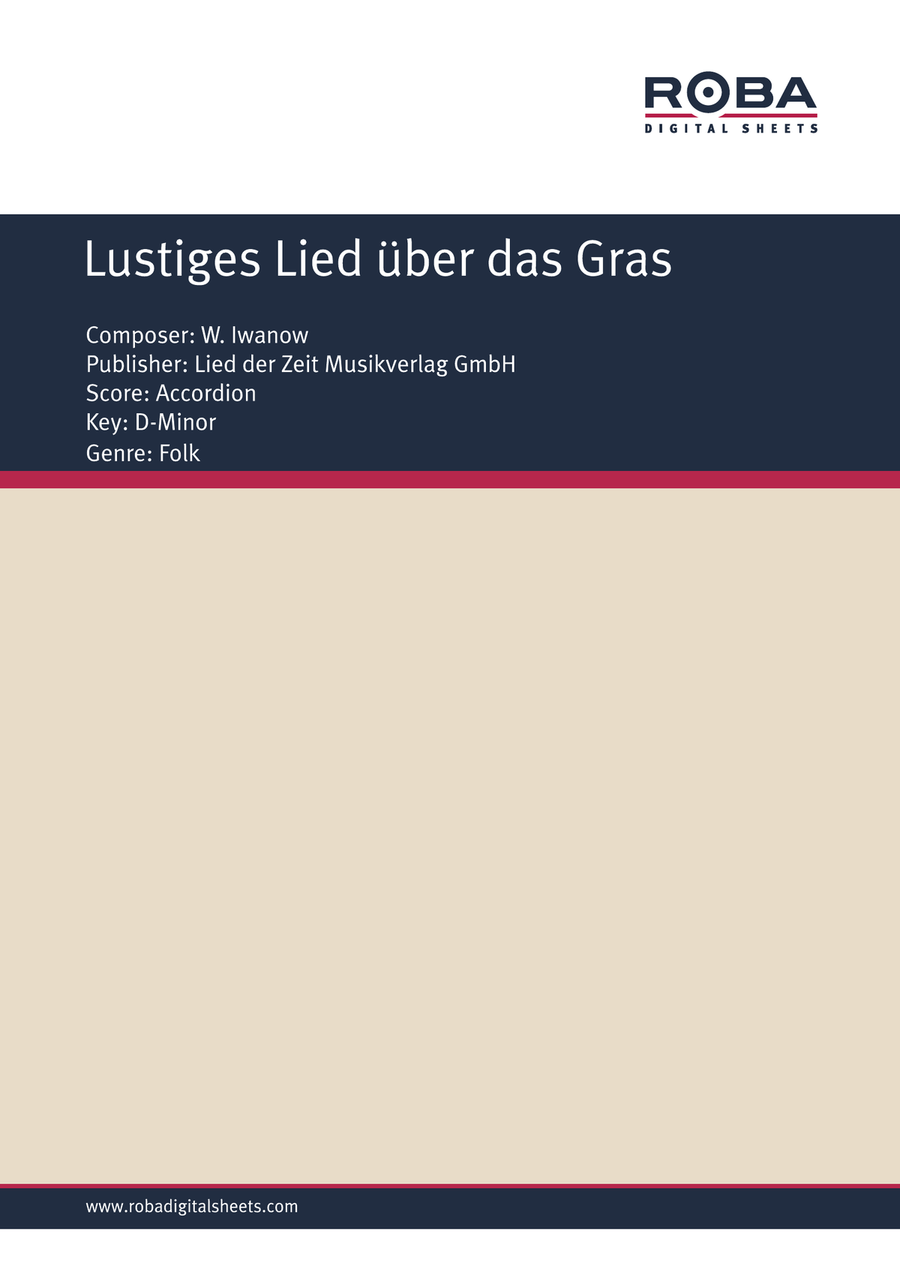 Lustiges Lied uber das Gras
