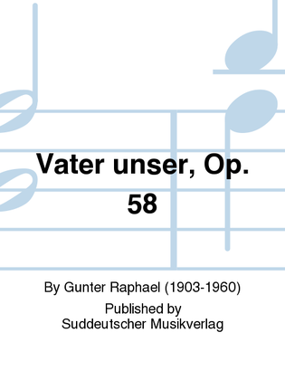 Book cover for Vater unser, op. 58