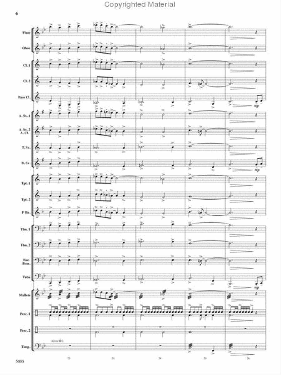 Stone Mountain Fantasy Stone Mountain Fantasy Concert Band scores gallery preview page 6