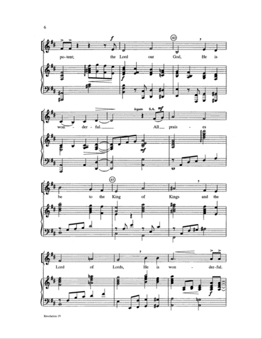 Revelation 19 Revelation 19 Choir scores gallery preview page 6