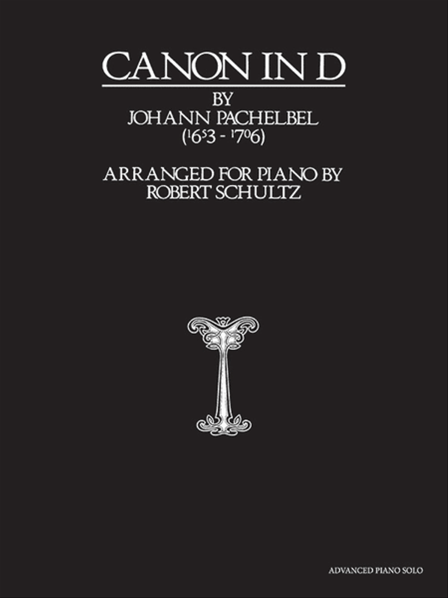 Canon in D Piano Solo scores gallery preview page 1