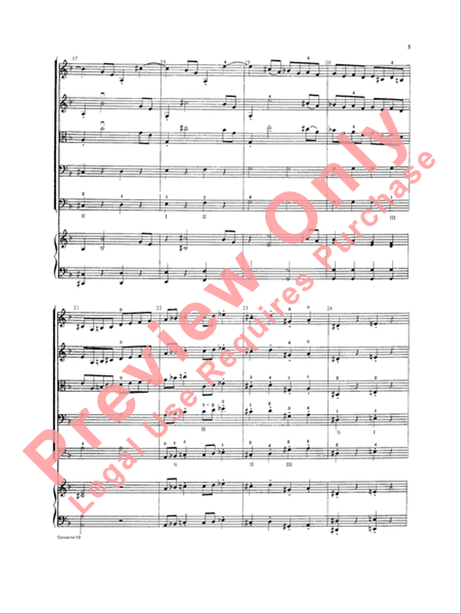 Concerto in D minor String Orchestra scores gallery preview page 6