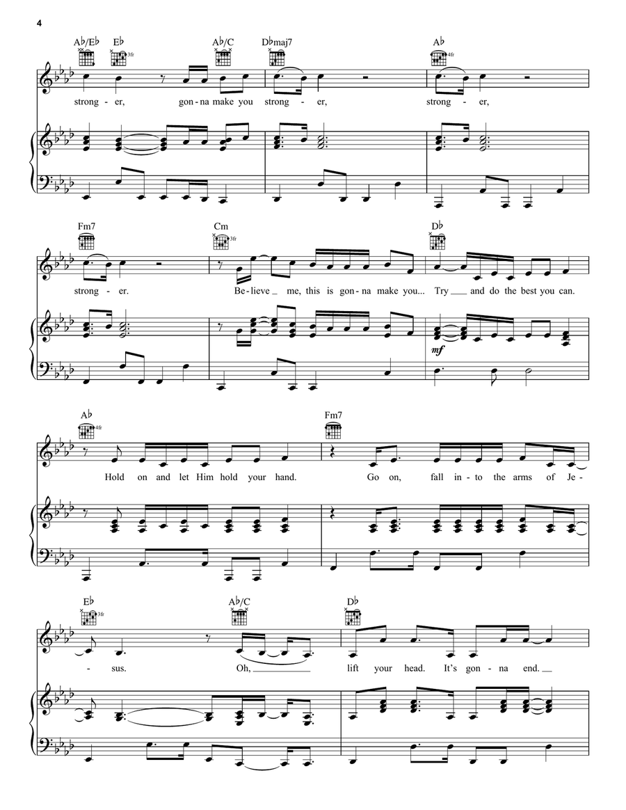 Stronger Acoustic Guitar scores gallery preview page 4