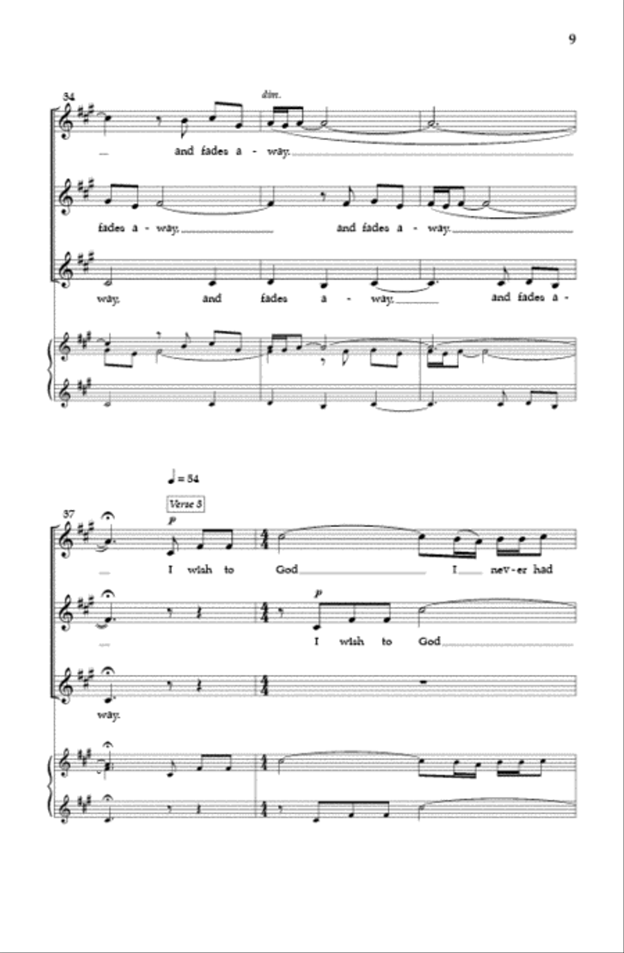 I Am In Love SSA scores gallery preview page 8