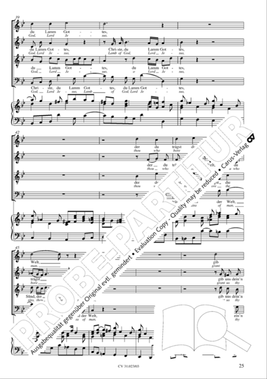 Thou very God and David's Son (3rd version) (Du wahrer Gott und Davids Sohn) 4-Part scores gallery preview page 26