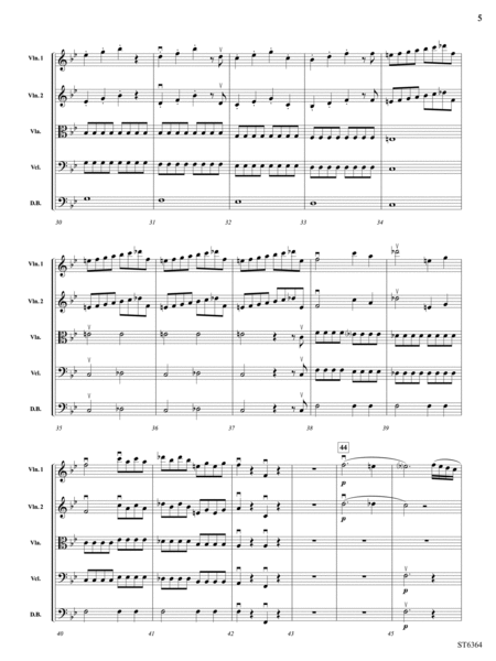 Allegro molto from Symphony No. 40: Score