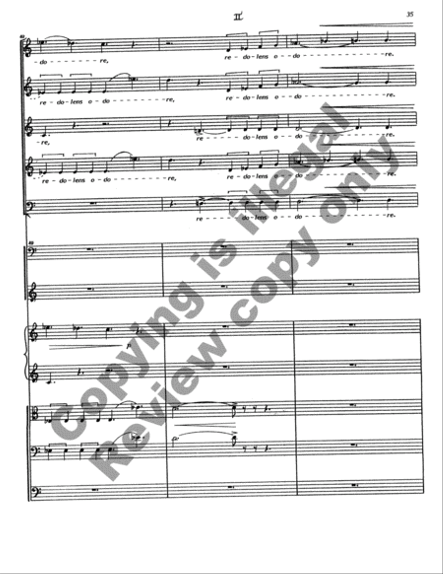 Cantata Rustica (Full/Choral Score) Choir scores gallery preview page 36
