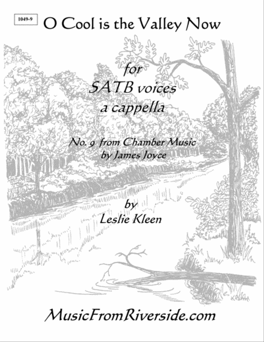 O Cool is the Valley Now for SATB a cappella 4-Part scores gallery preview page 1