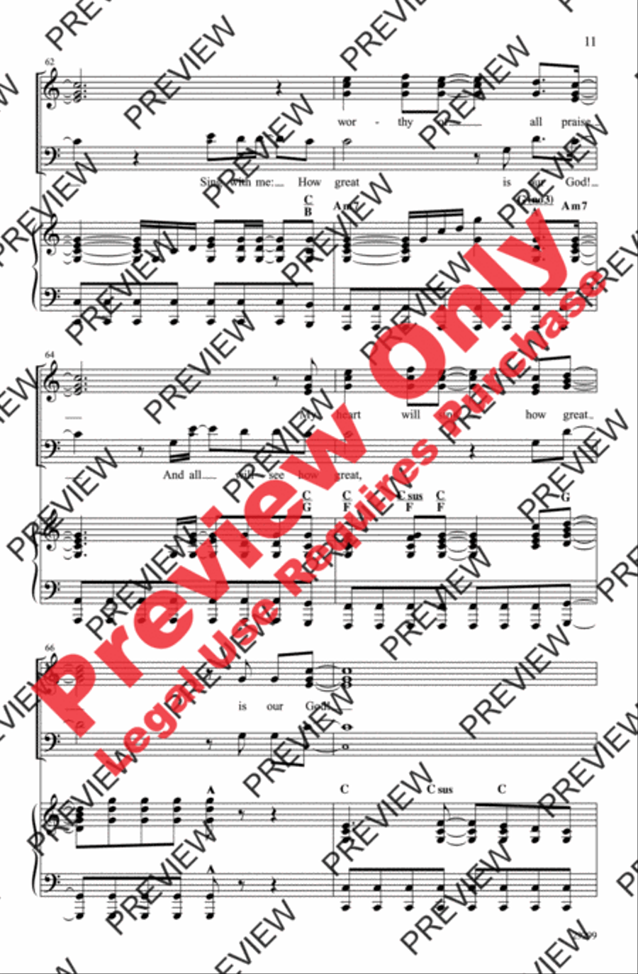 How Great Is Our God How Great Is Our God 3-Part scores gallery preview page 11