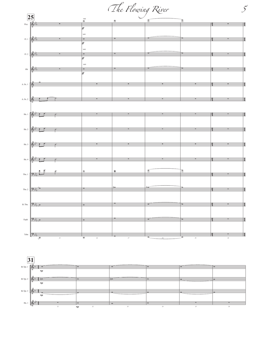 The Flowing River Concert Band scores gallery preview page 5