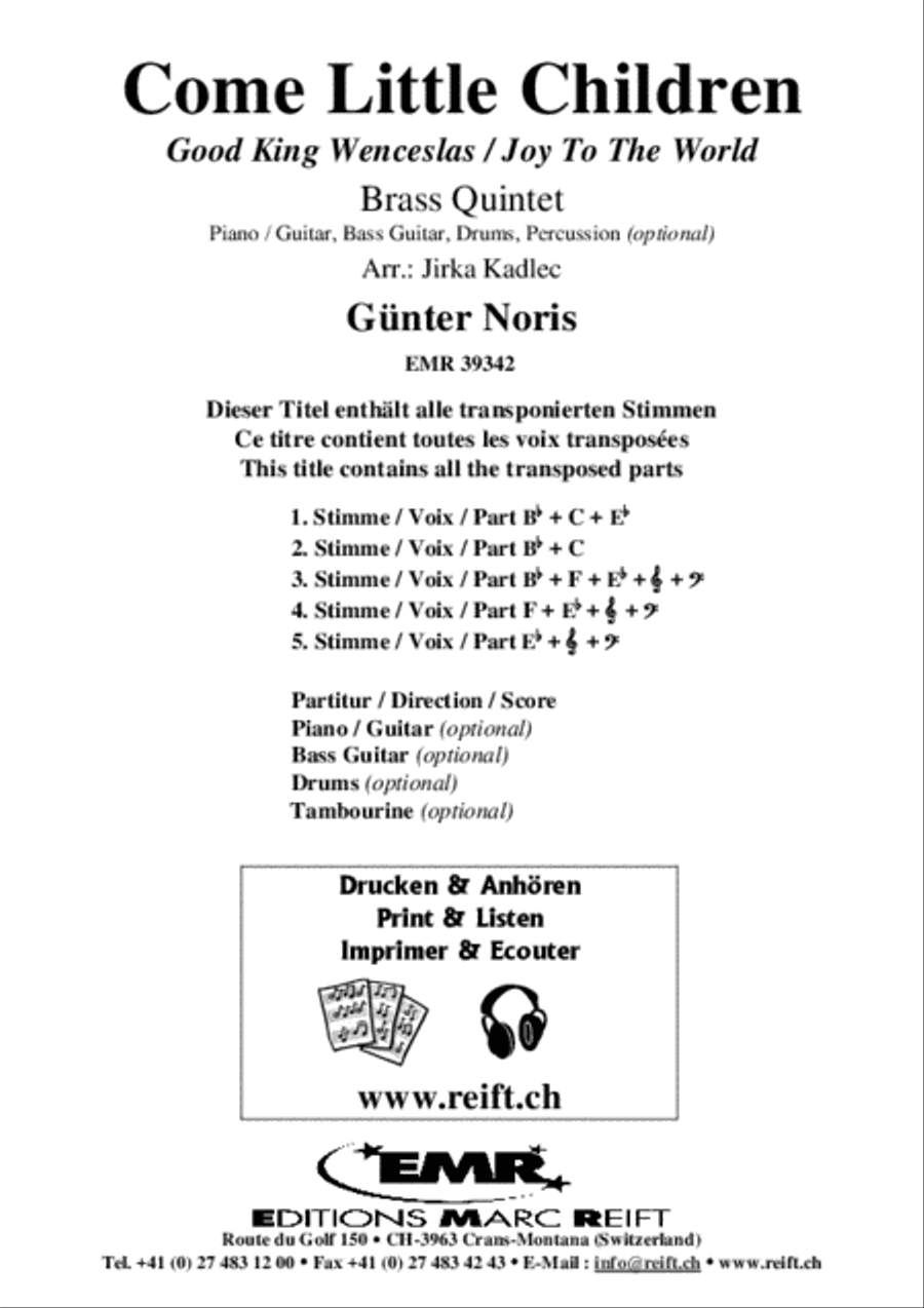 Come Little Children Brass Band scores gallery preview page 2