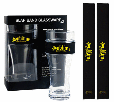 Sublime 2-Pack Slap Band Pint Size Glassware