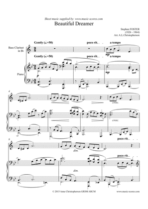 Beautiful Dreamer - Bass Clarinet and Piano