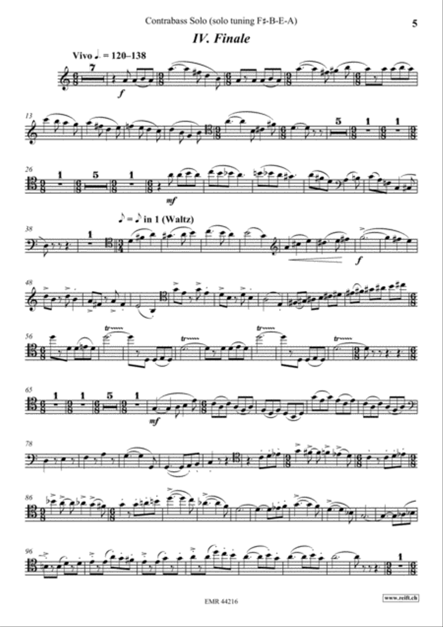 Concerto Lirico Double Bass scores gallery preview page 6