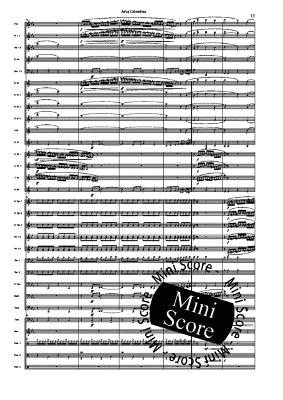 Artis Calambria Concert Band scores gallery preview page 13