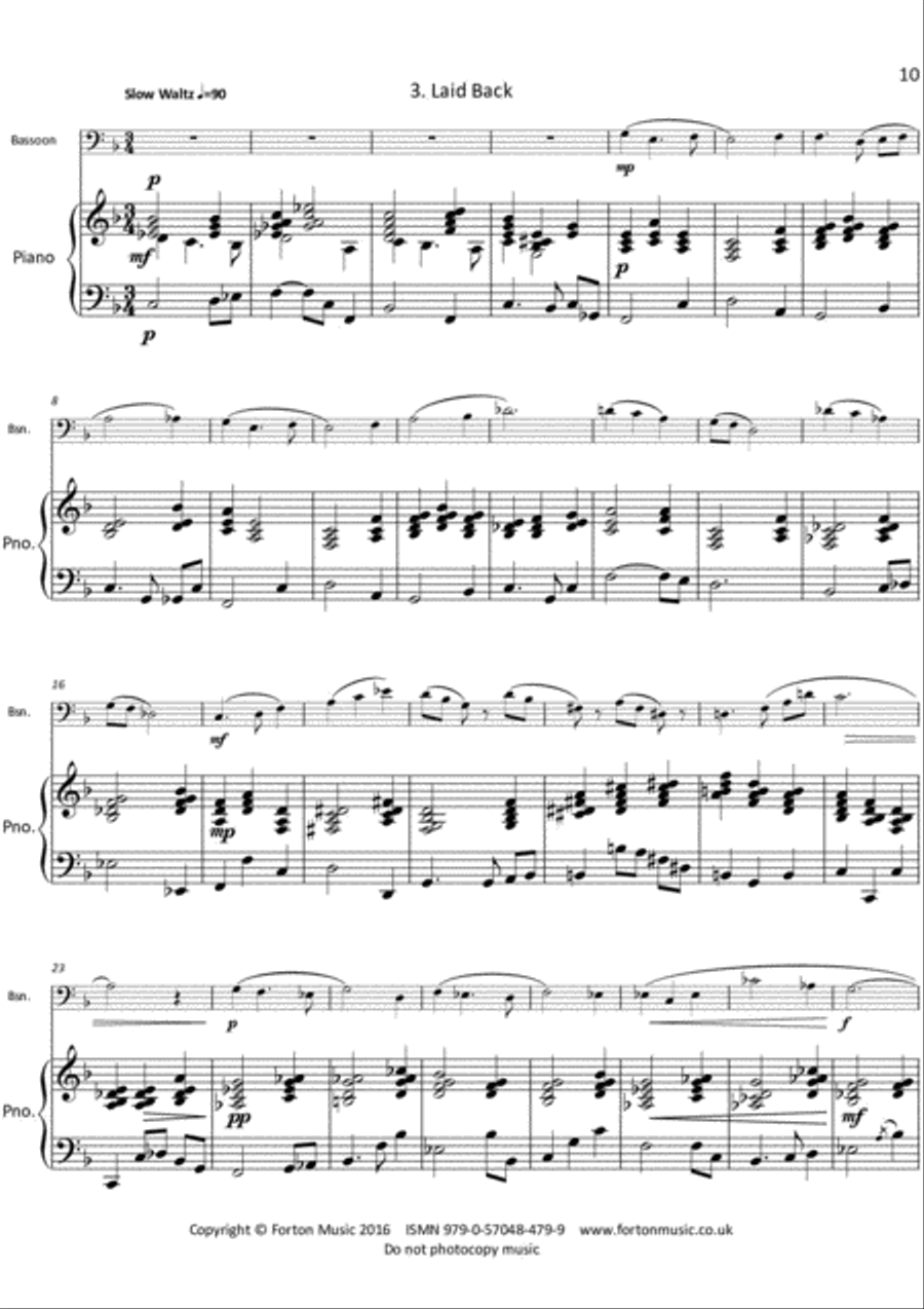 Nice 'n' Easy and Jazz Dances Bassoon Solo scores gallery preview page 4