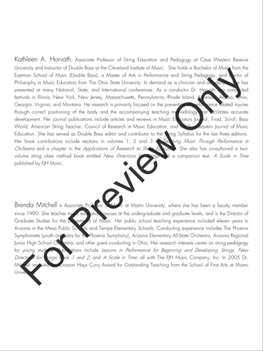 String Premiere - Bass String Orchestra scores gallery preview page 5
