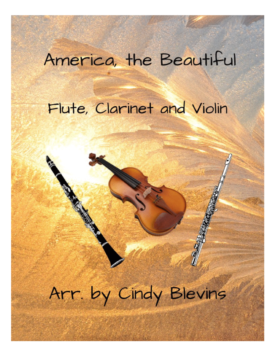 America, the Beautiful, Flute, Clarinet and Violin image number null