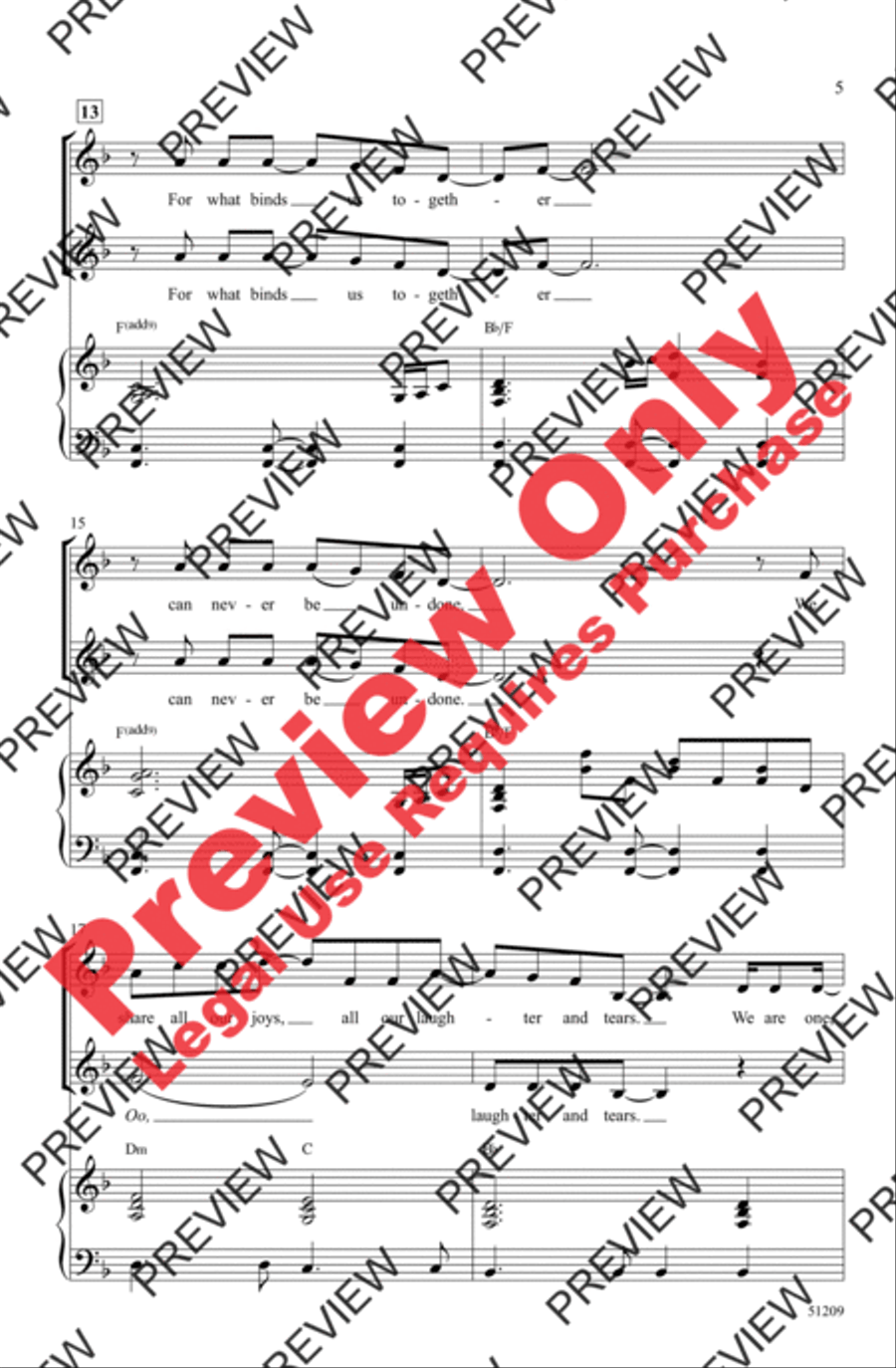 Beneath One Sun 2-Part scores gallery preview page 5