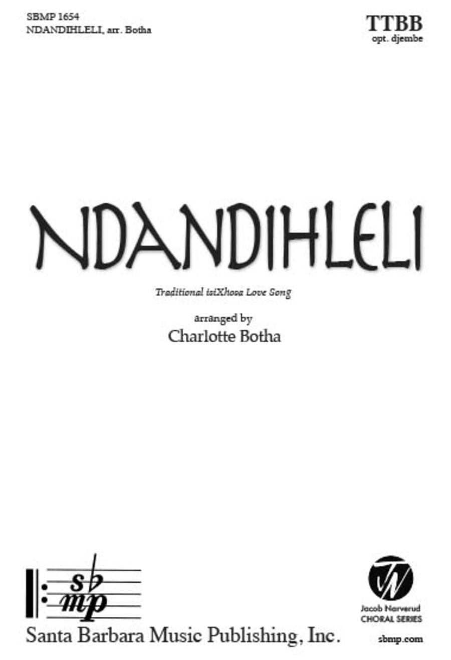 Ndandihleli TTBB scores gallery preview page 1